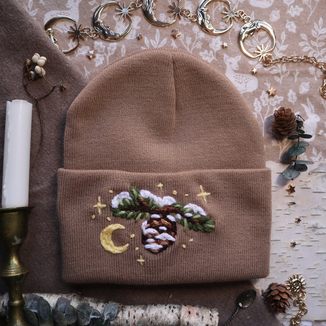 Frosted Pine // Milk Tea Classic Beanie