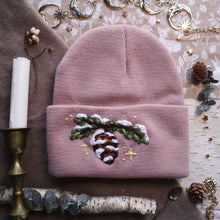 Load image into Gallery viewer, Frosted Pine // Blush Classic Beanie
