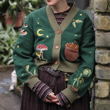 Load image into Gallery viewer, Forest Forager // Embroidered Cardigan
