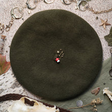 Load image into Gallery viewer, Amanita Snail // Olive Beret
