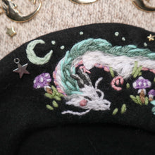 Load image into Gallery viewer, Sleepy River Spirit // Midnight Black Beret
