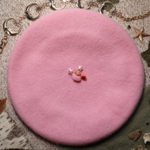 Load image into Gallery viewer, Persephone: Goddess of the Spring // Carnation Pink Beret
