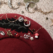 Load image into Gallery viewer, Corvid Collector // Wild Cranberry Beret
