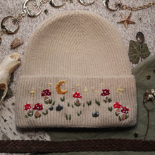 Load image into Gallery viewer, Fairy Ring // Milk Tea Rib Knit Beanie

