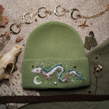 Load image into Gallery viewer, Soaring River Spirit  // Soft Sage Rib Knit Beanie
