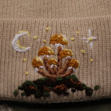 Load image into Gallery viewer, Shimmering Honey Caps // Milk Tea Rib Knit Beanie

