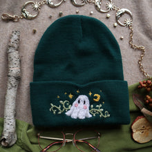 Load image into Gallery viewer, Ghostly Vines // Deep Ivy Classic Beanie
