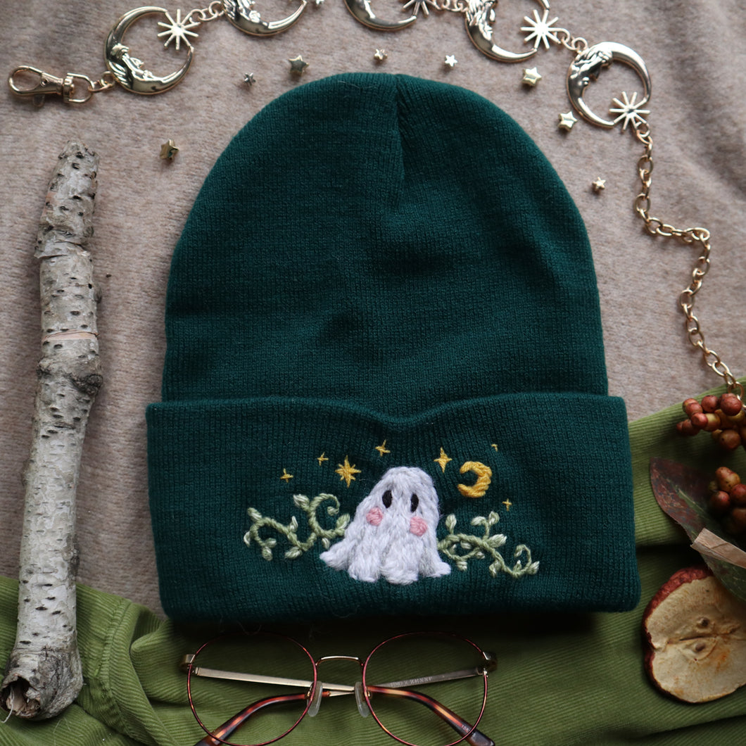 Ghostly Vines // Deep Ivy Classic Beanie